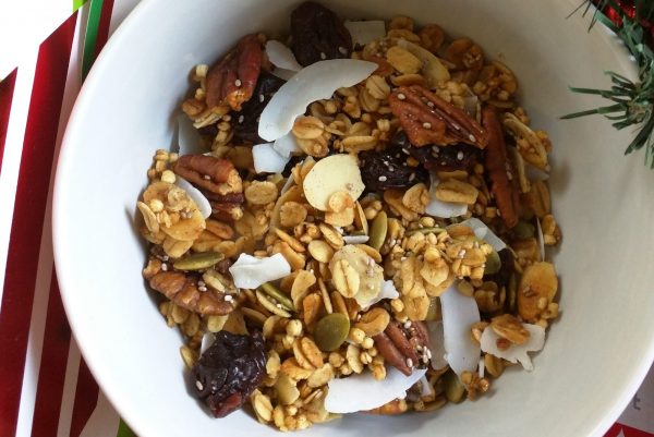 luxe christmas muesli Brisbane Dietitian Nutritionist Ashleigh Jones